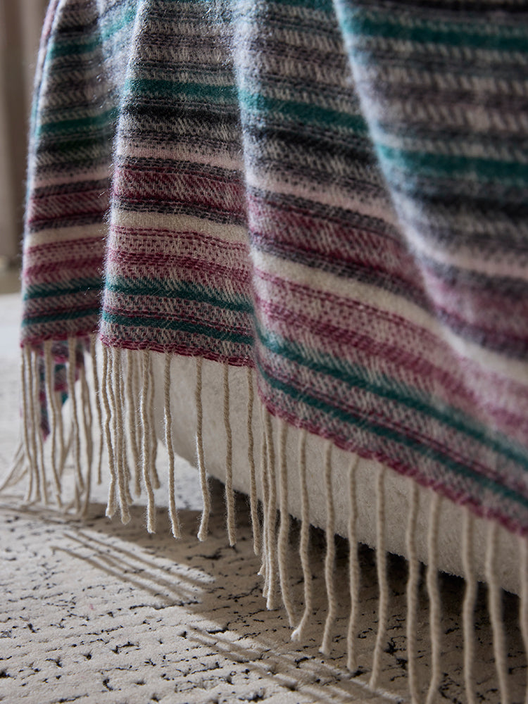 Cashmere Handcrafted Tibetan Throw
