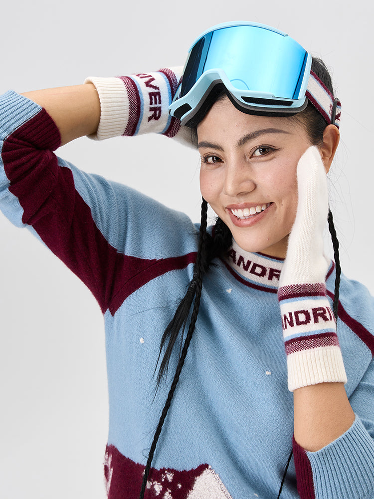 [Snow-Mountain Collection] Cashmere Jacquard Gloves