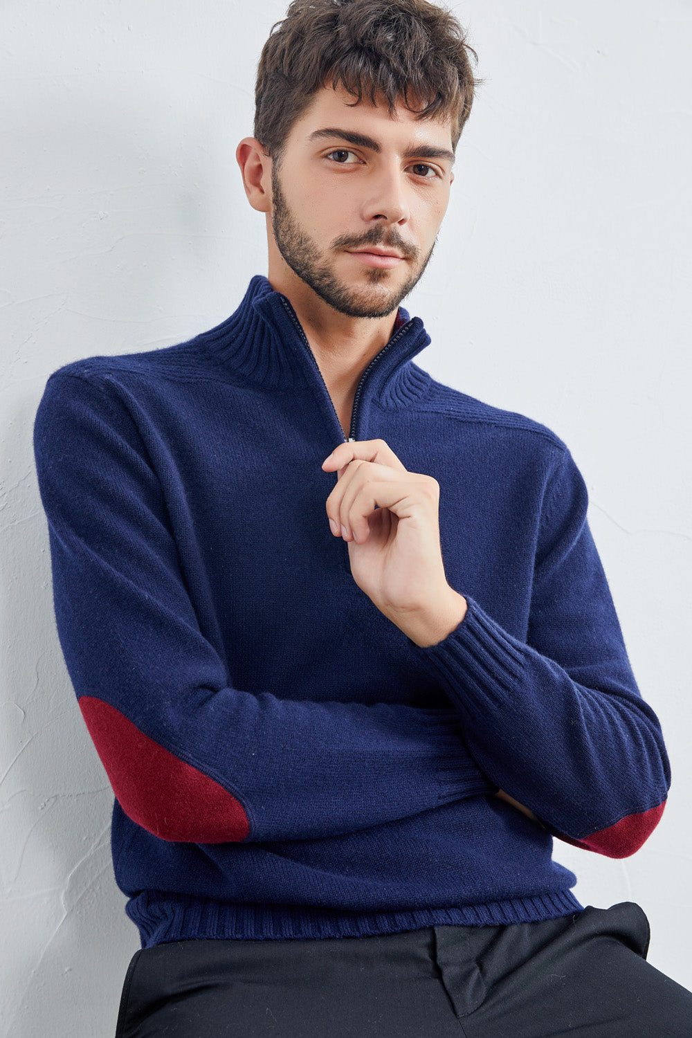 Zipper thick cashmere sweater – SAND RIVER FASHION CO.,LTD.