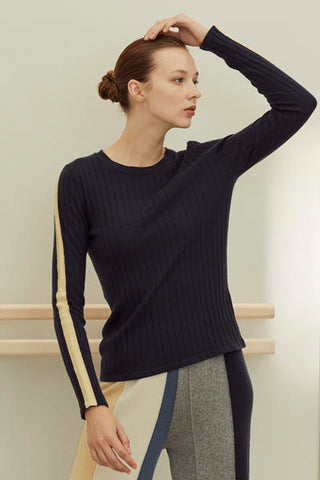 Pure cashmere crew neck jumper